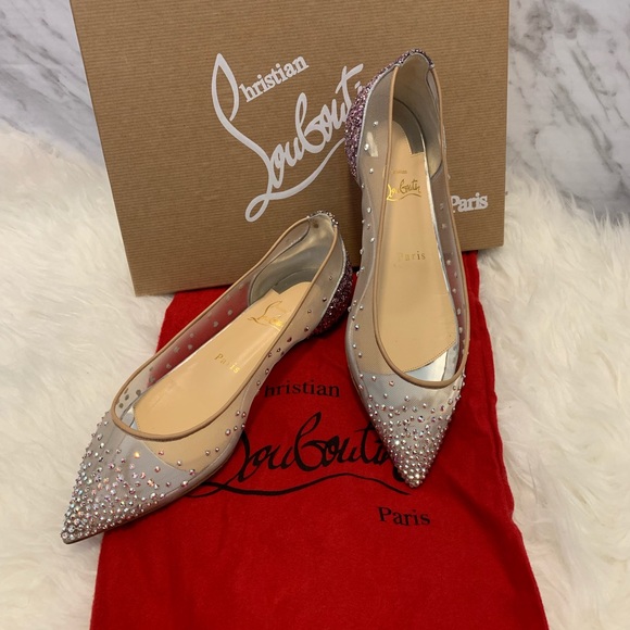 Christian Louboutin Shoes - Christian Louboutin Follies Strass Glitter Flats